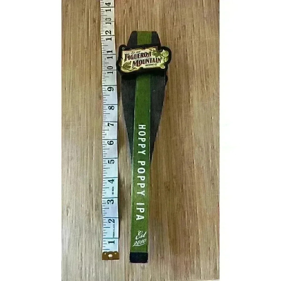 Figueroa Mountain Beer Tap Handle - Hoppy Poppy IPA - Santa Barbara/Buellton - Picture 1 of 4